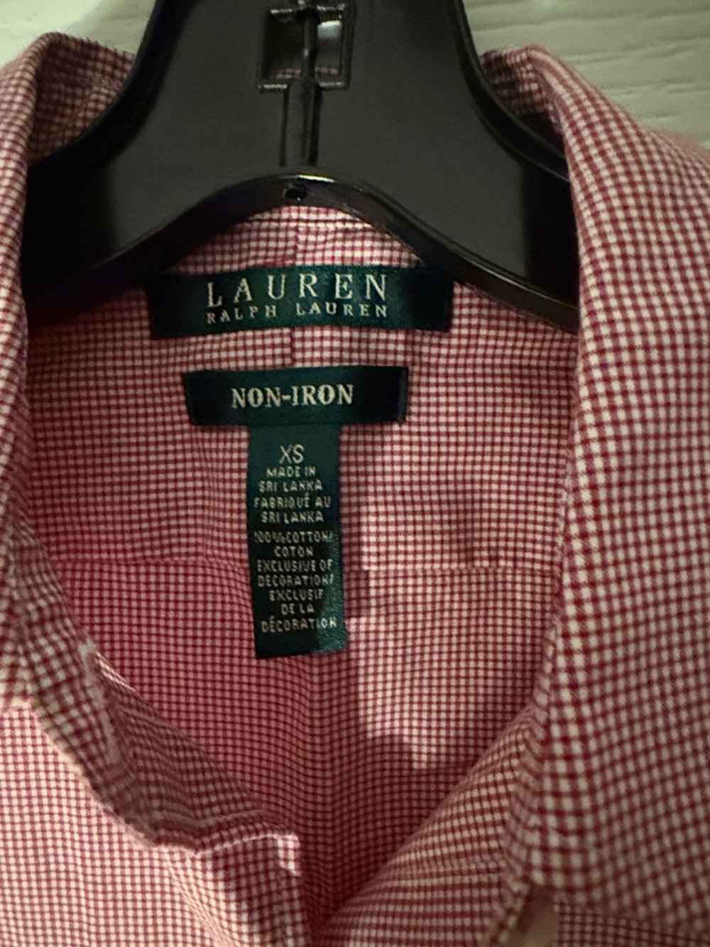 Lauren Ralph Lauren Pink Long-Sleeve Button-Down Shirt. - Picture 3 of 6